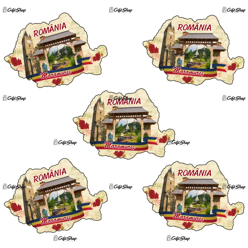 Maramures romania, magnet harta, model mgs198